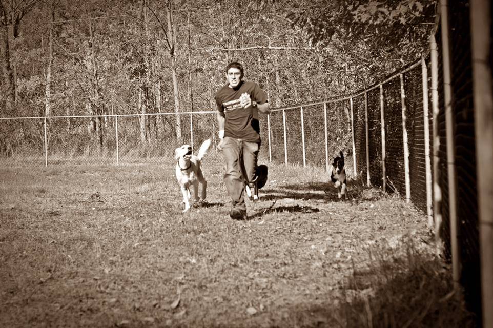 Rehab Centre - Mina running with dogs
